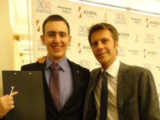 With Emanuele Filiberto, Prince of Venice and Piedmont