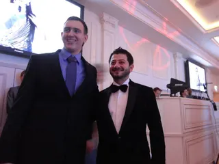With Mikhail Galustyan, one of Russia's top comedians